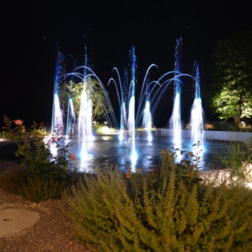 Sunnebad Springbrunnen Beleuchtung